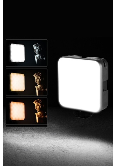 Şarjlı 100 Led Selfie Video Kamera Işığı Tripod Uyumlu Ve Mandallı 3500-6500 ,dimmer Ayarlı