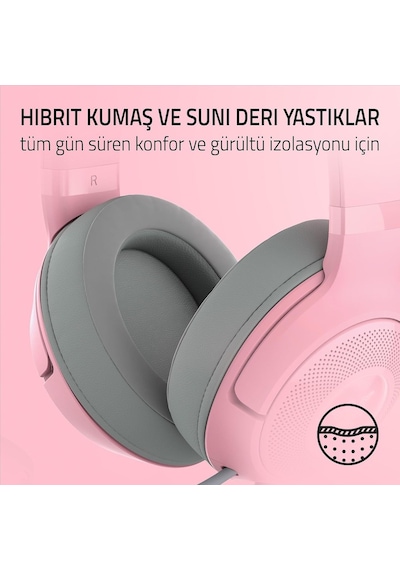 Ayrex Kraken Kitty V2 - Kablolu Rgb Kulaklık Kedi Kulaklı Reaktif Akış Aydınlatması, Razer Hyperclear Mikro, Trif