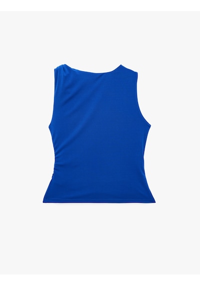 Koton Krep Scuba Kumaş Drapeli Asimetrik Düğüm Detaylı Kolsuz Bluz Saks 6sak10040pk Saks Mavi Koton Krep Scuba Kumaş Drapeli Asimetrik Düğüm Detaylı Kolsuz Bluz Saks 6sak10040pk Saks Mavi