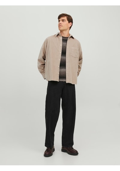 Jack & Jones Jack&jones Oversize Vizon Erkek Gömlek 12239321 001