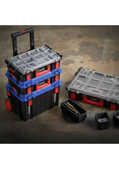 Workpro Wp283029 24lt 12 Gözlü Şeffaf Kapaklı İstiflenebilir 56x35x12,5cm Profesyonel Organizer Takı