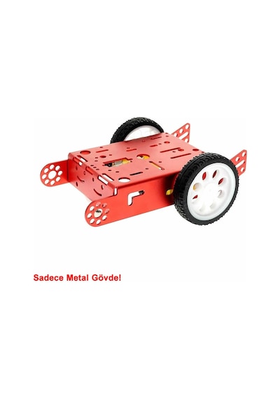 Aluminyum Robot Araba Gövdesi Metal Şase Stem Eğitim Mbot Çizgi İzleyen Yarışma Diy Oyuncak
