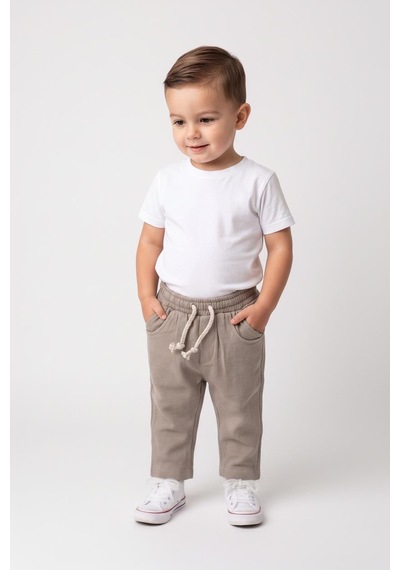 MiaBaby Bebek Müslin Pantolon Bej