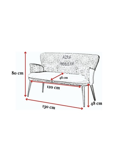 Azra Mobilya Çay Seti Koltuk Takımı - Cafe - Balkon - Bahçe - Ofis Mobilyası - Oturma Grubu Gri