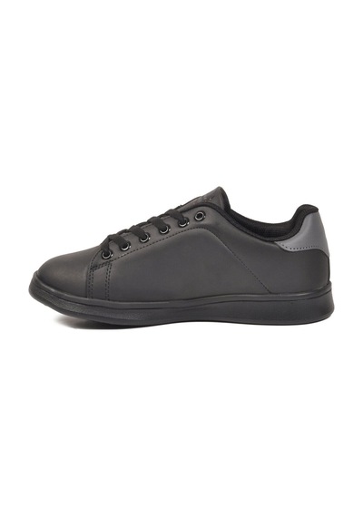 Walkway Siyah Füme Cilt Bağcıklı Hafif Unisex Sneaker Bst-1002 G Siyah - Füme