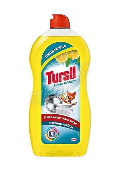 4 Adet Tursil Sıvı Elde Bulaşık Deterjanı 1500 Ml