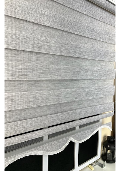 Zebra Stor Perde Gri Alüminyum Kasa Stb-400-v04