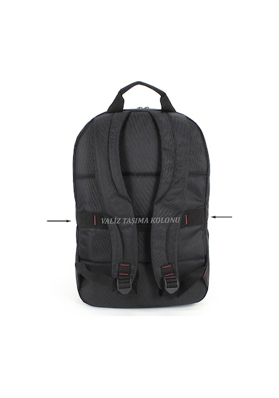 Case Club Siyah Sırt Çantası 17.3’’ Laptop Bölmeli Su Geçirmez Kumaş Siyah