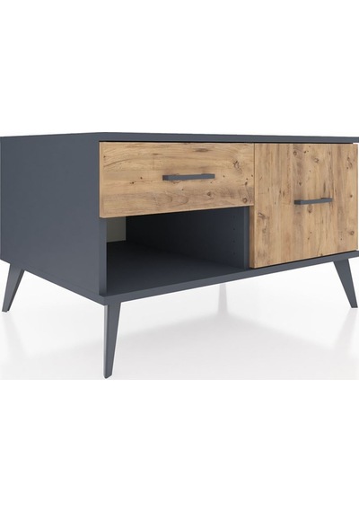 Kronos Şifonyer 2 Çekmeceli 88x59x48 Antrasit-antrasit/çam Antrasit/çam Kronos Şifonyer 2 Çekmeceli 88x59x48 Antrasit-antrasit/çam Antrasit/çam