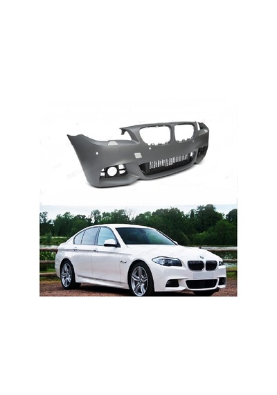 BMW F10 2015-5.SERİ BOYASIZ PLASTİK LCİ M TECH ÖN TAMPON
