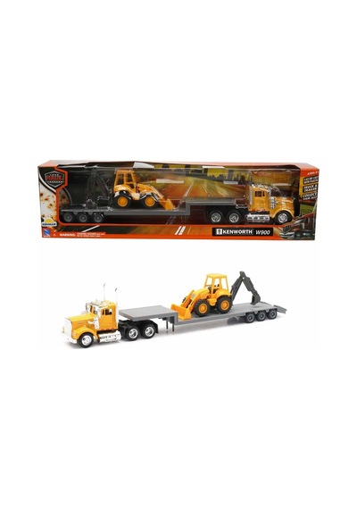 1:43 Long Haul Kenworth Taşıyıcı Tır Ve Dozer