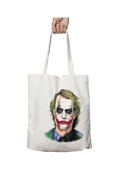 Art Hediye Joker Joker Köstebek İki Taraf Kalıcı Yıkanabilir Okul Plaj Omuz Bez Çanta Çok Renkli