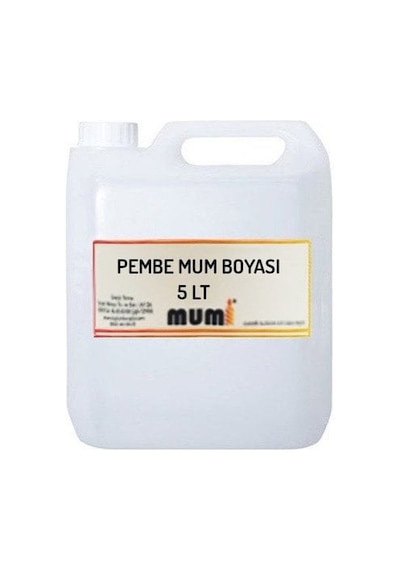 Sıvı Mum Boyası Pembe 5 Litre