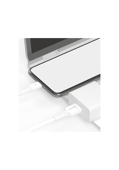 Onopo Android Xiaomi Uyumlu Type-c To Usb 3.4a Hızlı Şarj Ve Data Kablosu 1 Metre - Q7 Beyaz Smart Kablo