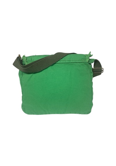 Old Cotton Cargo Vintage Salaş Orta Boy Unisex Günlük Çapraz Postacı Tablet Çantası M 32 Cm X 27 Cm Yeşil