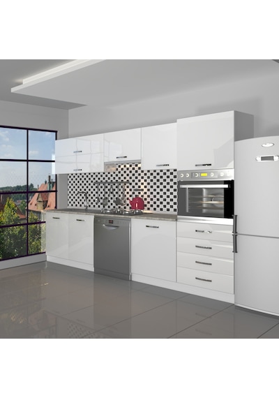 Decoraktiv Elite 280yq Ankastre Boy Dolaplı Mdf Hazır Mutfak Dolabı - Tezgah Dahil - Parlak Beyaz Decoraktiv Elite 280yq Ankastre Boy Dolaplı Mdf Hazır Mutfak Dolabı - Tezgah Dahil - Parlak Beyaz