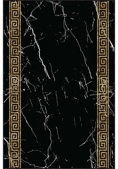 Siyah Gold Kaymaz Özel Ölçü Rulo Yolluk Ar312n11 Siyah - Gold