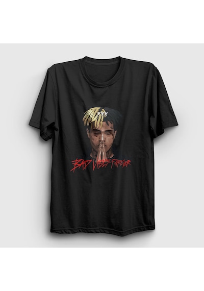 Presmono Unisex Forever Xxxtentacion T-shirt Siyah