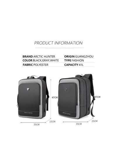 Arctic Hunter B00227l Siyah Sırt Çantası Diğer