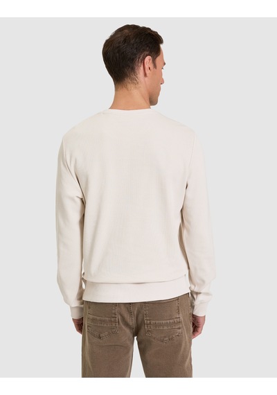 Pierre Cardin Kemik Rengi Regular Fit %100 Pamuk Bisiklet Yaka Sweatshirt 50331600-vr137 Bej