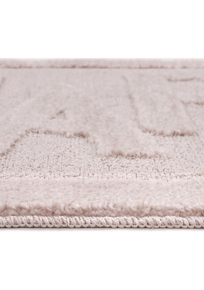 Doğal Kaymaz Taban Banyo Paspas Uzun Ömürlü Yumuşak Dokulu Su Emici Yıkanabilir Happy 60x100 Vizon