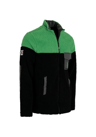 Luo Camp Rüzgar Geçirmez Erkek Peluş Polar 01 - Black/green Çok Renkli