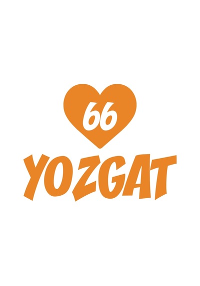 Kalpli 66 Yozgat Araba Sticker 17x17 Cm Turuncu