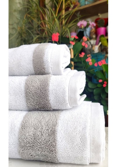 3.lü Lüks Banyo Set Hediyelik, Çeyizlik, Özel Üretim Çift Yön-renk Banyo, Baş, El Havlu Set Çok Renkli