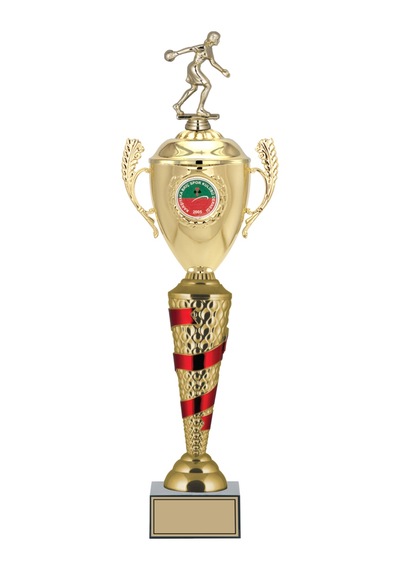Odak Kupa - Figürlü Kupalar - Bowling Kadın Figürlü Kupalar Fg-082 A - 60 Cm Altın - Beyaz