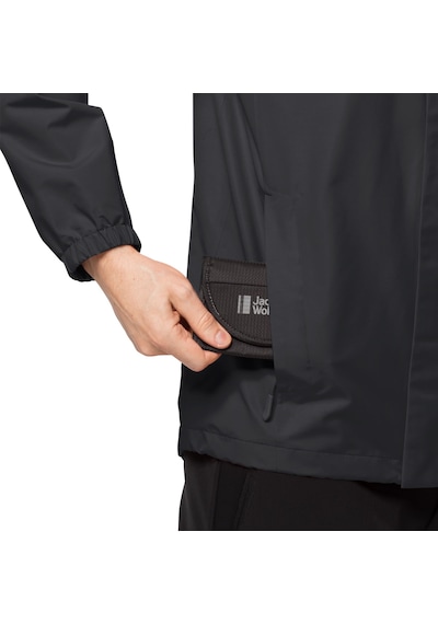 Jack Wolfskin Stormy Point 2L Erkek Su Geçirmez Outdoor Montu  Si Siyah