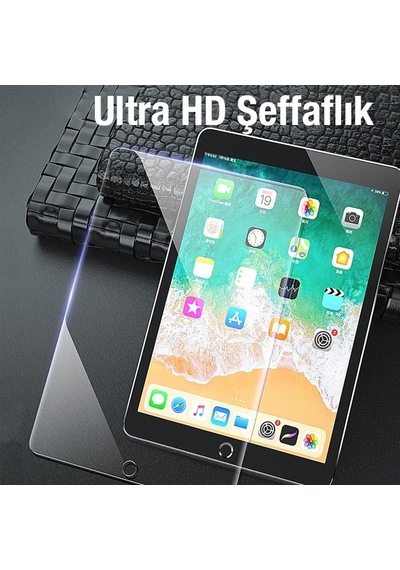 Ally Apple Uyumlu iPad  9.7 2018 - 2017 - Pro 9.7 - Air 2 - Air Tempered Cam E