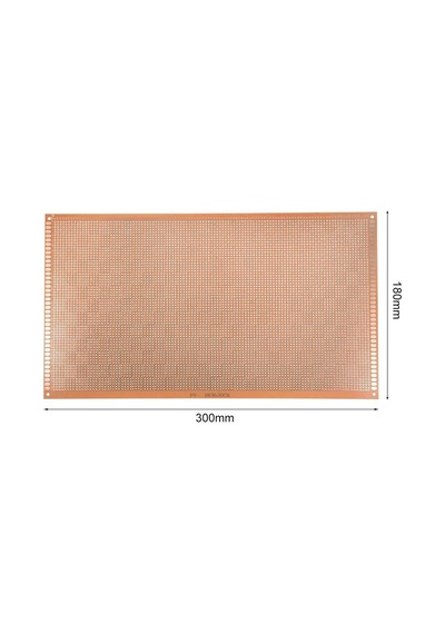 Delikli Plaket Bakır Tek Yüzlü 180x300 Mm Pertinaks
