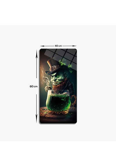 Cam Tablo Modern Art Serisi Goblin 40x80