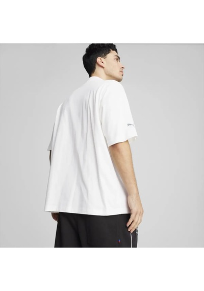 Puma Bmw Mms Statement Car Tee Beyaz Erkek T-shirt & Polo