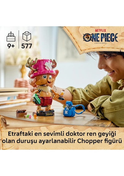 LEGO® ONE PIECE Tony Tony Chopper 75643 - 9 Yaş ve Üzeri Çocuklar için Aksesuarlar İçeren Yaratıcı Oyuncak Yapım Seti (577 Parça)