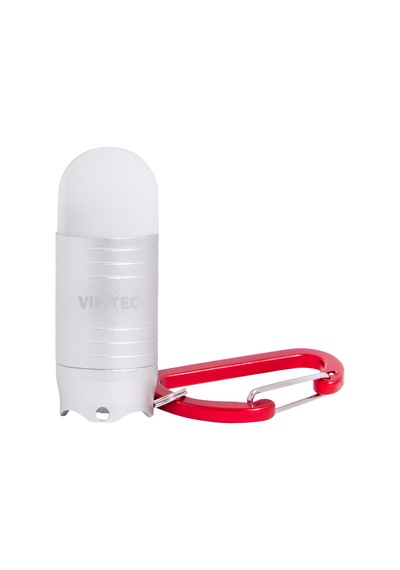 Vıp-tec Vt891212 Mini El Feneri 25 Lümen Anahtarlık Karabinalı Alüminyum Gri