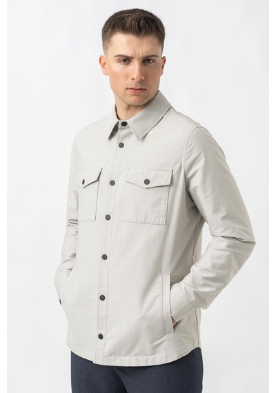 White Stone Aarberg 5814 Mevsimlik Slim Fit Pamuklu Mont - Taş