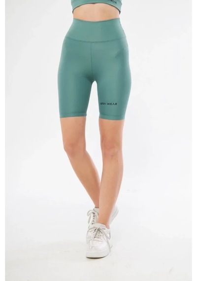 Butik İstanbul Yüksek Bel Biker Sporcu Şort - Mint Yeşil Mint Yeşili