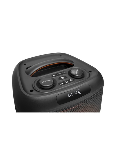 Ndr Ndr1745 Çift Karaoke Mikrofonlu Bluetooth Hoparlör Fm Radyo 20w 8 İnç Rgb Kumandalı Siyah