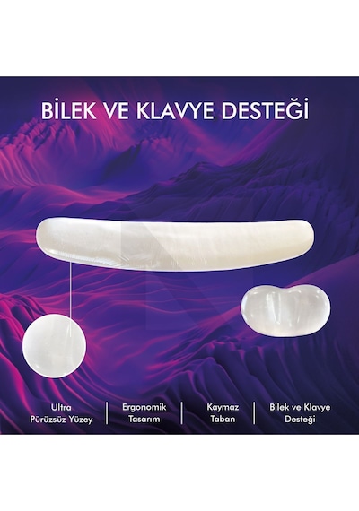 MP04 - Jel Mouse Ve Klavye Bilek Destek Pedi Ev Ofis Oyun