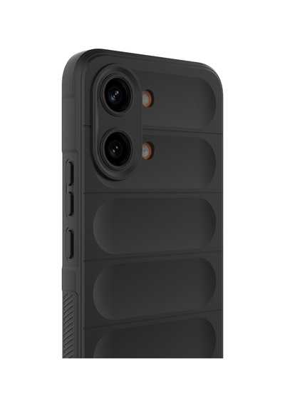 Xiaomi Poco X8 Pro Max Kılıf Esnek Tpu Oyuklu Arka Yüzey Tasarımlı Zore Etnik Silikon Kapak Siyah