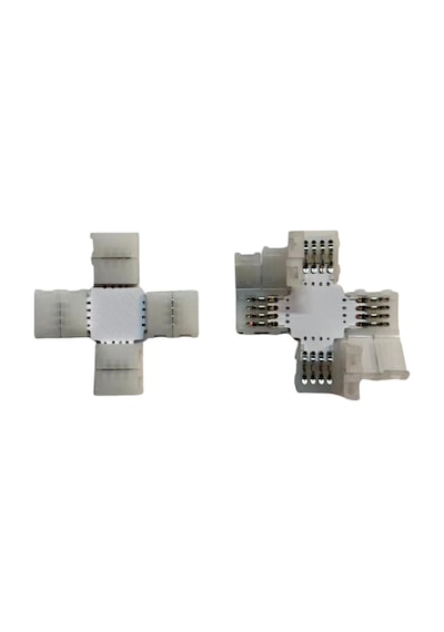 8 Mm Rgb Şerit X Birleştirme Aparatı Lehimsiz 4 Pin 10 Adet