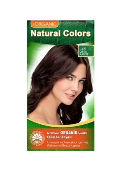 Natural Colors Organik İçerikli Saç Boyası 4n - Orta Kahve