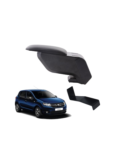 Dacia Sandero 2017 Delmesiz Çelik Ayaklı Siyah Kolçak Kol Dayama