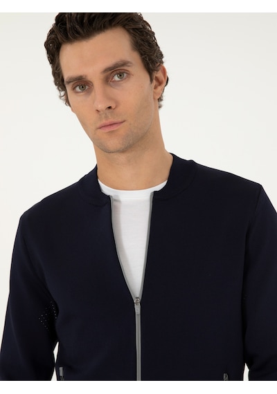 Cacharel Lacivert Regular Fit Triko Hırka