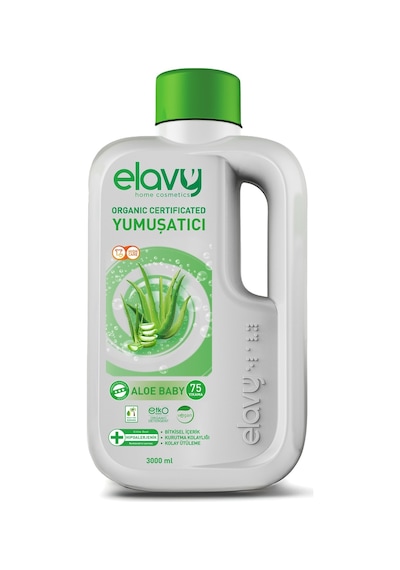 Elavy Aloe Baby Organik Sertifikalı Çamaşır Yumuşatıcısı 3 L