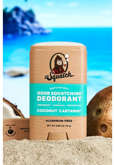 Dr. Squatch Coconut Castaway Alüminyumsuz Stick Deodorant 75gr