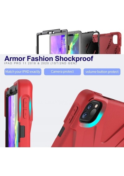 Duxweel Apple Uyumlu iPad 12.9 2022 Darbe Önleyici Gear Armor Kılıf