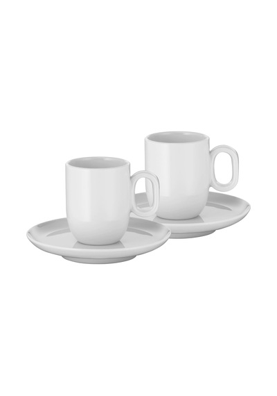 Seramik 2'li Espresso Bardağı Seti Açık Gri
