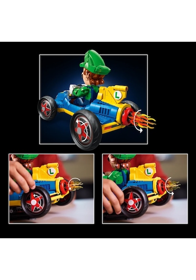 LEGO® Mario Kart™ – Luigi ve Mach 8 72050 - Yetişkinler için Yaratıcı Sergileme Modeli Yapım Seti (2234 Parça)